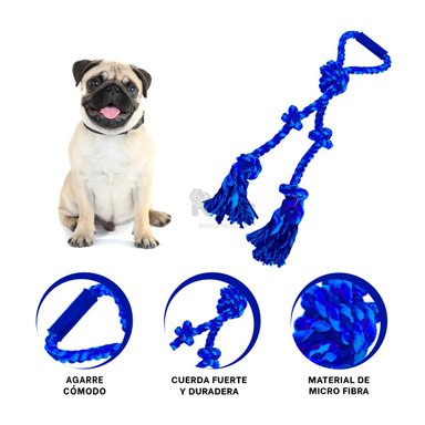 SOGA PERRO MA31362 CORDON AZUL + REGALO LIGAS PEINAR RYBIU