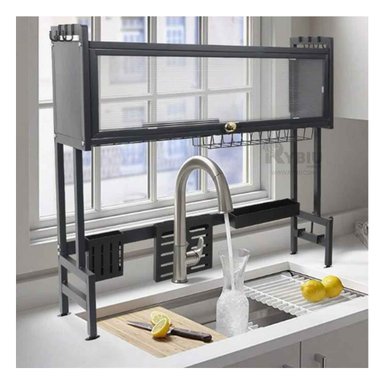 ESCURRIDOR RYBIU HO32431 NEGRO SOPORTE FUNCIONAL PLATOS + REGALO STICKERS