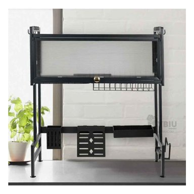 ESCURRIDOR RYBIU HO32431 NEGRO SOPORTE UTENSILIOS + ENVOLTORIO REGALO