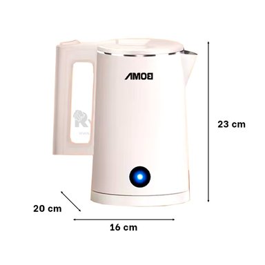 TETERA RYBIU BM-150A18 VIAJE 1800ML BLANCO + REGALO LIGAS PARA PEINAR