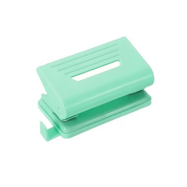 PONCHADORA ESCOLAR KWAI COLORES PASTELES VERDE AGUA PARA PAPEL Y+LIGAS REGALO - 3