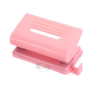 PERFORADOR PORTATIL UTIL DE COLOR ROSADO Y+PAPEL DE REGALO