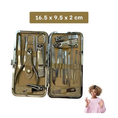 SET COMPLETO DE MANICURE Y PEDICURE 19 PIEZAS CELESTE PROFESIONAL Y+LIGAS REGALO - 4