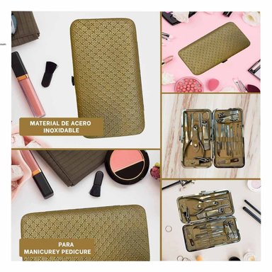 SET COMPLETO DE MANICURE Y PEDICURE 19 PIEZAS CELESTE PROFESIONAL Y+LIGAS REGALO - 5