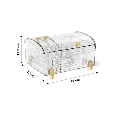 NECESER RESISTENTE TRANSPARENTE Y+REGALO LIGAS PARA PEINAR