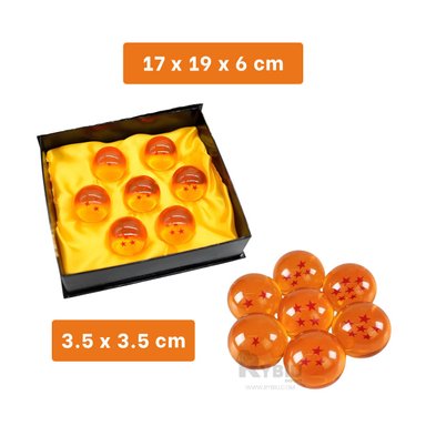 EMPAQUE DE DRAGON BALL Z NARANJA Y+BANDERITAS ADHESIVAS - 5