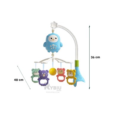 ARCO CON JUGUETES DE ANIMALES MULTICOLOR Y+PAPEL DE REGALO