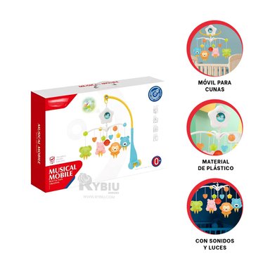 MUSICAL JUGUETE PARA CUNA EN MULTICOLOR Y+GIFT MINIAGENDA