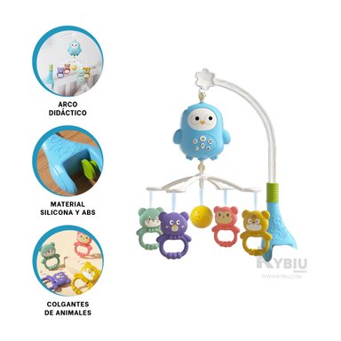 ARCO INFANTIL CON JUGUETES DE MULTICOLOR Y+REGALO STICKERS