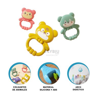 CURVA COLGANTE DE COCHE MULTICOLOR Y+REGALO STICKERS