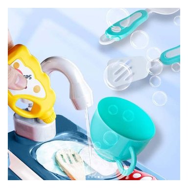 ESPACIO DE COCINA PARA INFANTES CON ACCESORIOS Y PIEZAS PARA RECREACION Y+LIGAS REGALO - 1