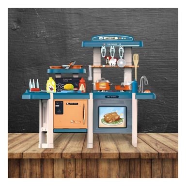 ESPACIO DE COCINA PARA INFANTES CON ACCESORIOS Y PIEZAS PARA RECREACION Y+LIGAS REGALO - 2