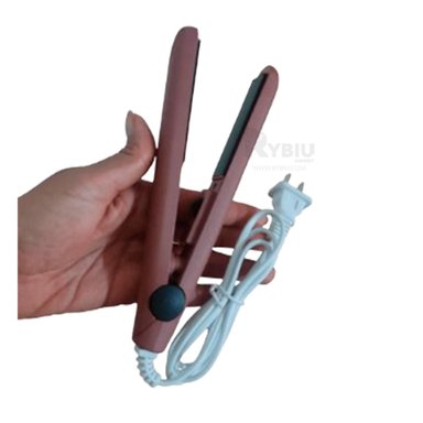 MINI PLANCHA MUY UTIL PARA CABELLO EN COLOR GUINDA