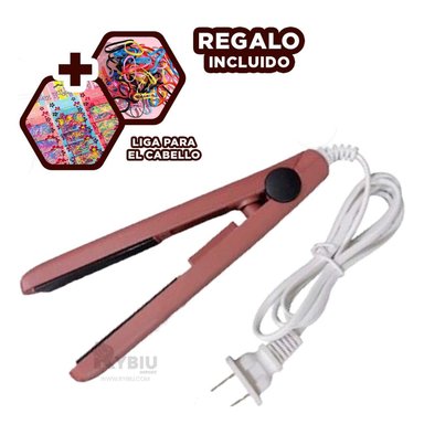 PLANCHADOR RYBIU BE33002 VERSATIL CABELLO GUINDA + LIGAS REGALO