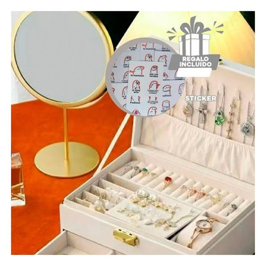 JOYERO RYBIU BE32629 CON LLAVE OCASIONES EN + REGALO STICKERS BLANCO