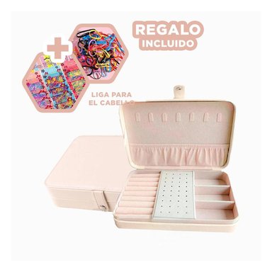 SET ESTUCHE RYBIU BE32246 BEIGE REFINADO ORGANIZAR + LIGAS REGALO