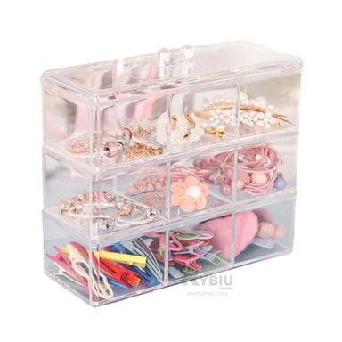 ORGANIZADOR RYBIU 8055 TRANSPARENTE DIVISORIO TRANSPORTABLE 9 DIVISIONES + REGALO AGENDITA