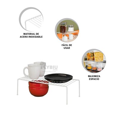 SEPARADOR RYBIU CO30452 BLANCO DIVISOR ERGONOMICO 4P + BANDERITAS ADHESIVAS