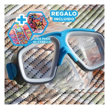 MASCARA RYBIU 55975 ERGONOMICA + REGALO LIGAS PEINAR CELESTE