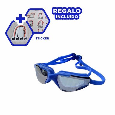 LENTE RYBIU MG-1526S MANEJABLES CON PROTECCION UV + REGALO STICKERS AZUL