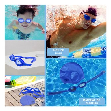 ANTEOJOS RYBIU MG-590 AZUL NATACION + POST-IT ADHESIVOS