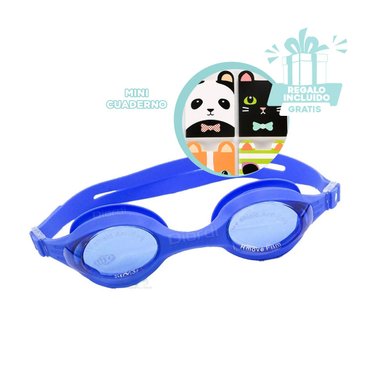 GAFAS NATACION RYBIU MG-590 AZUL MATERIAL DURADERO + GIFT MINIAGENDA