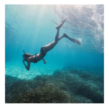 EQUIPO RYBIU W-SK101L NEGRO NADAR BAJO EL MAR LARGE + ENVOLTORIO REGALO