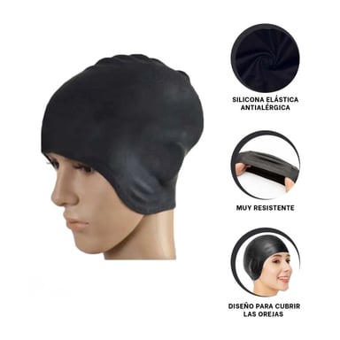 CASCO RYBIU MG-ED06 PRADTICO + REGALO LIGAS PEINAR NEGRO - 4