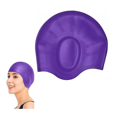 CASCO RYBIU MG-ED06 ELASTICO + BANDERITAS ADHESIVAS LILA - 2