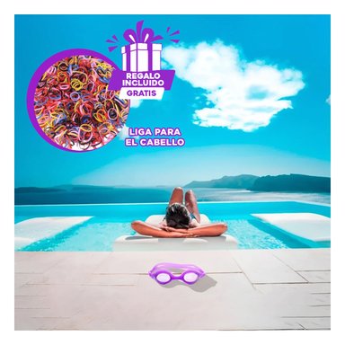 VISOR RYBIU MG-1600 VISOR ERGONOMICO + REGALO LIGAS PEINAR MORADO