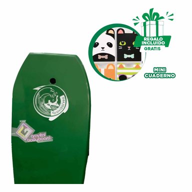 FLOTADOR NATACIÓN RYBIU GR-41 CON AGARRE PISCINA 41 VERDE + GIFT MINIAGENDA
