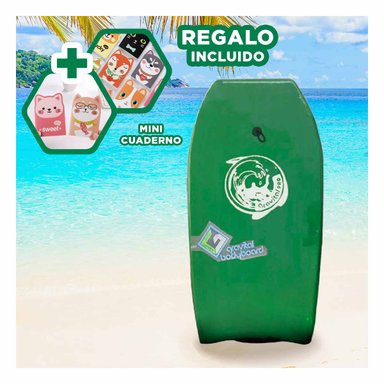 TABLA NATACIÓN RYBIU GR-41 COMPACTA PLAYA 41 VERDE + REGALO AGENDITA