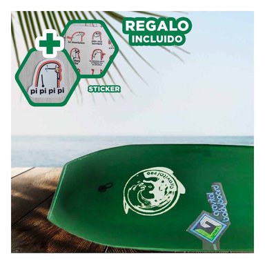 TABLA NATACION RYBIU GR-41 HIDRODINAMICA VERDE + REGALO STICKERS
