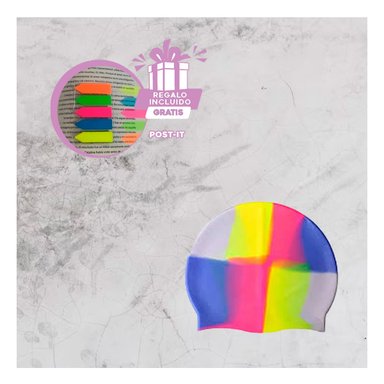 BIRRETE RYBIU MG-SC-4602 NATACION + BANDERITAS ADHESIVAS MULTICOLOR