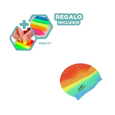 BIRRETE RYBIU MG-SC-4602 NATACION ANARANJADO + BANDERITAS ADHESIVAS