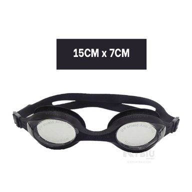 ANTEOJOS NATACIÓN RYBIU MG-1600 COMODOS NEGRO + BANDERITAS ADHESIVAS