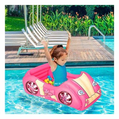 ALBERCA DE BOLAS 119X79X51 CM HINCHABLE INFANTIL COCHE DE CARRERA CASA Y+POST IT - 2