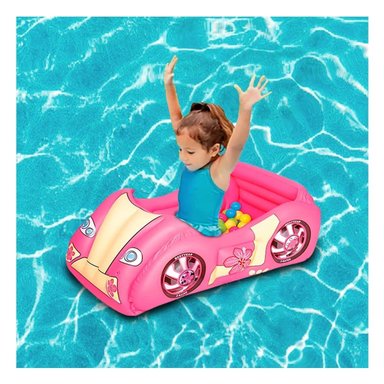 ALBERCA DE BOLAS 119X79X51 CM HINCHABLE INFANTIL COCHE DE CARRERA CASA Y+POST IT - 3