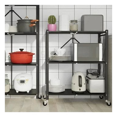 ESTANTE RYBIU HO30748 NEGRO EL HOGAR 3 NIVELES EFECTIVO