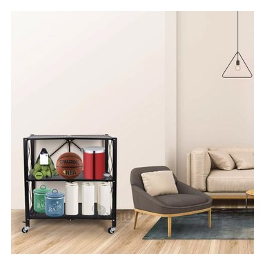 ESTANTE RYBIU HO30748 NEGRO IDEAL EL HOGAR + REGALO AGENDITA