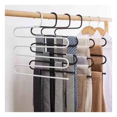 SET PERCHERO RYBIU HO30799 COLGADOR PRENDAS METAL MARRON + REGALO LIGAS PEINAR