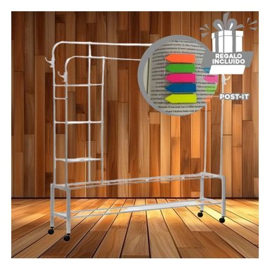 SOPORTE RYBIU HO32618 DOBLE 2N INFERIORES BLANCO + POST-IT ADHESIVOS