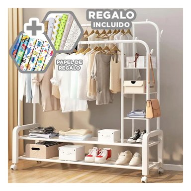 ESTANTE RYBIU HO32618 UTIL EL ORDEN ROPA BLANCO + PAPEL REGALO