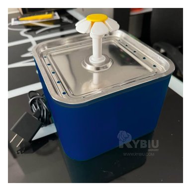 FUENTE PARA MASCOTAS CUADRADO AZUL Y+ENVOLTORIO DE REGALO