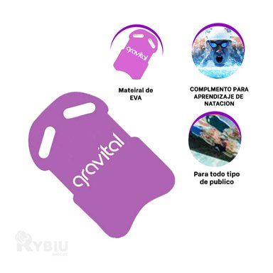 LAMINA NATACIÓN RYBIU ST-23 PRACTICA LILA + BANDERITAS ADHESIVAS