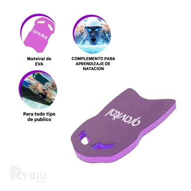 LAMINA NATACIÓN RYBIU ST-23 ERGONOMICA EN LILA + REGALO LIGAS PEINAR