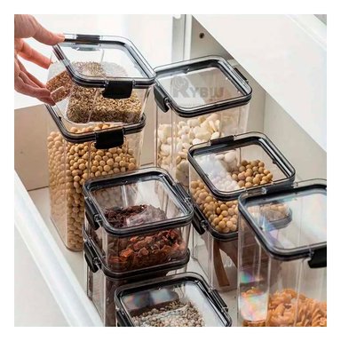 ENVASES PARA COCINA DE 6 EN TRANSPARENTE Y+GIFT MINIAGENDA