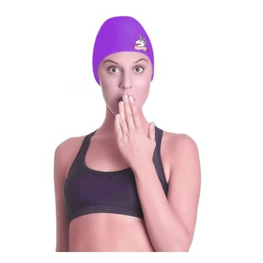 GORRO RYBIU MG-SC-4603A RESISTENTE CLASES NATACION LILA