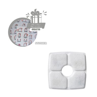 PACK2 FILTROS DE REPUESTO PARA FUENTE CUAD Y+REGALO STICKERS