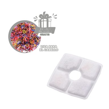 PACK5 PURIFICADOR PET PARA AGUA CUAD Y+LIGAS DE REGALO